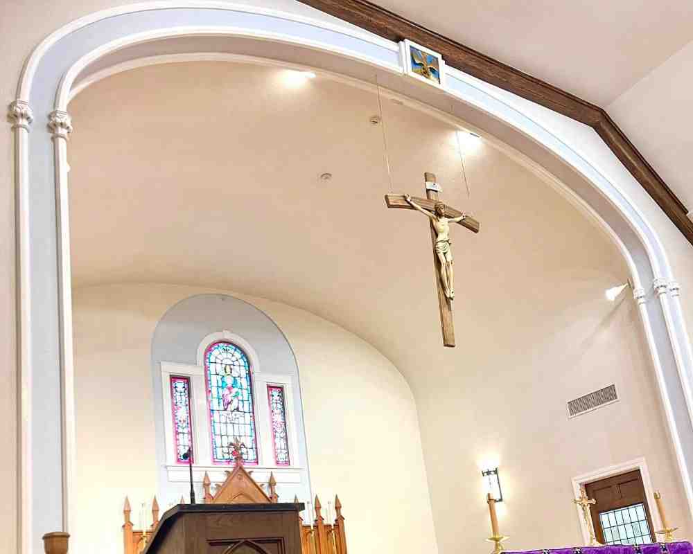 church interior painting